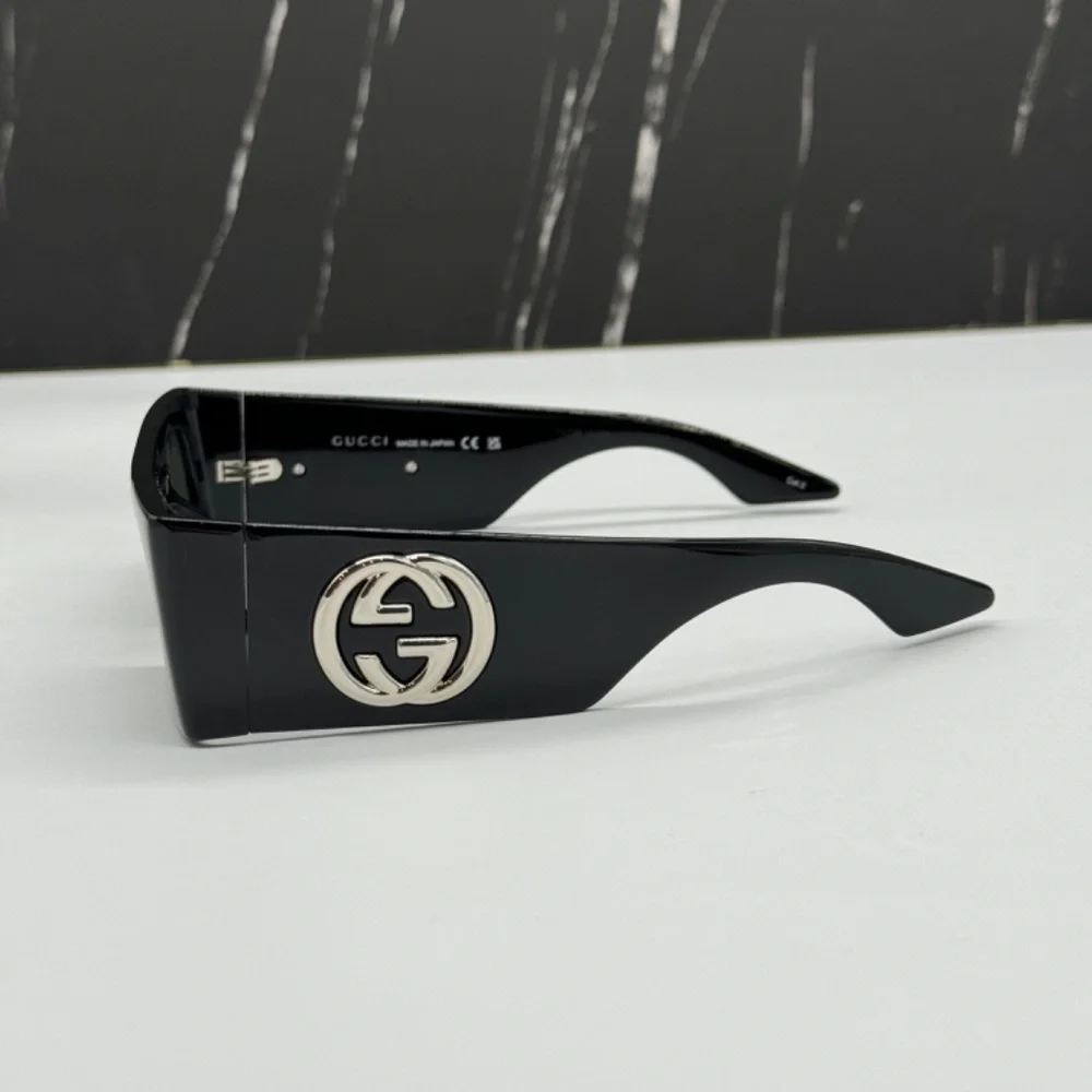NEW GUCCI BLACK SQUARE UNISEX SUNGLASSES GUCCI